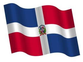 Bandera Rep. Dominicana ca. 55x90cm
