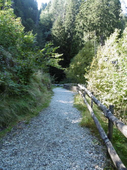 Oberhalb vom Piumogna Wasserfall in Faido