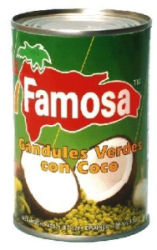 Guandules con coco 300 Famosa