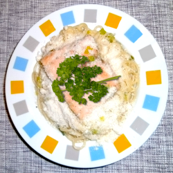Lachs Spaghetti